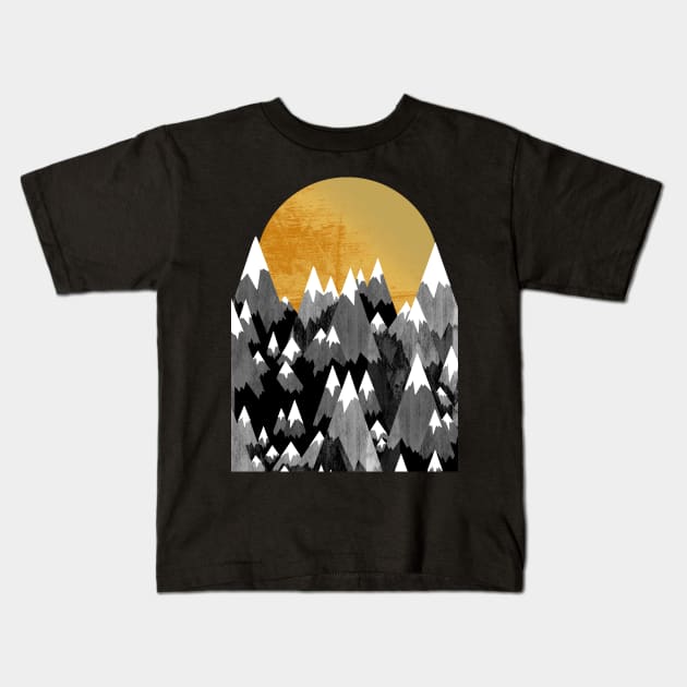 The great gold sun Kids T-Shirt by Swadeillustrations